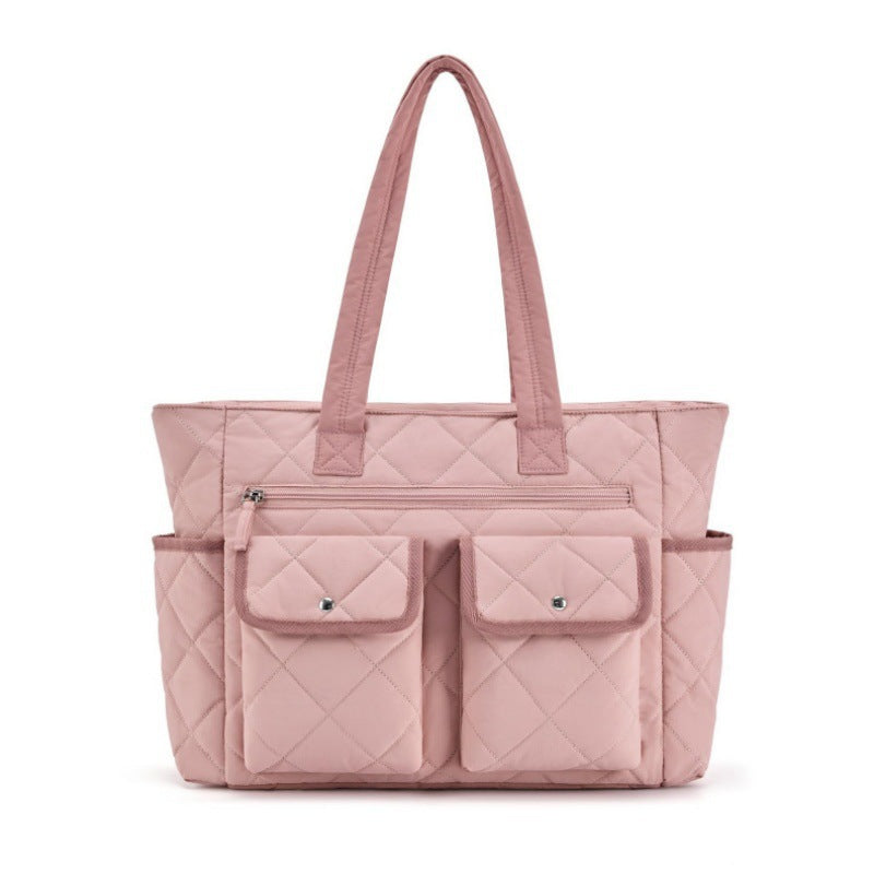 Quilted Tote Bag with Practical Outside Pockets Stornfield