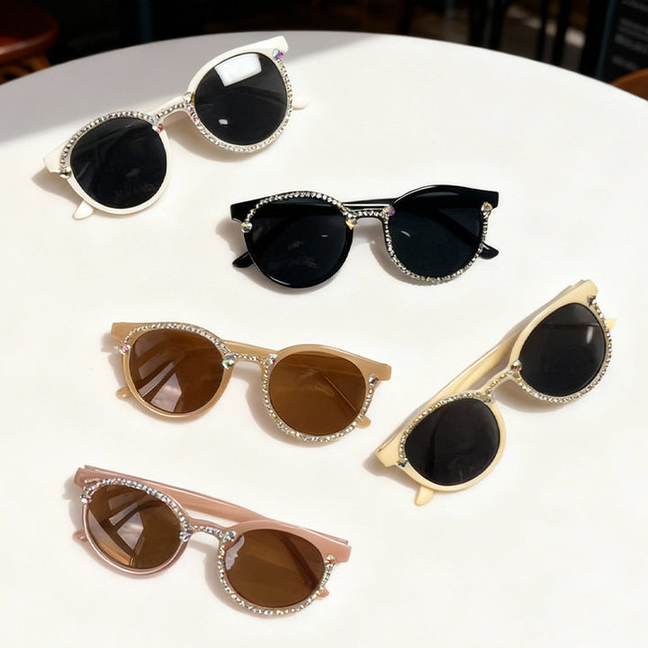 Crystal-Embellished Cat-Eye Sunglasses Stornfield