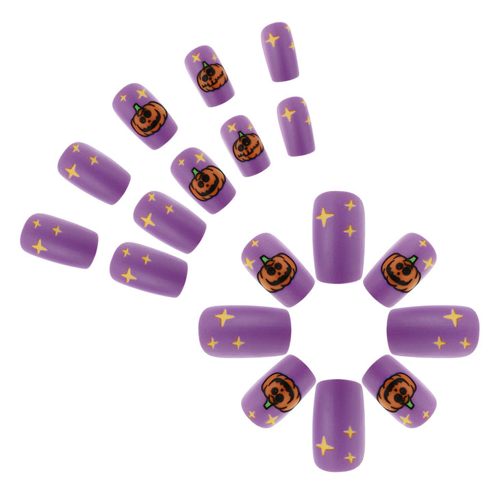 Halloween-Themed Decorative Press-On Nails Stornfield