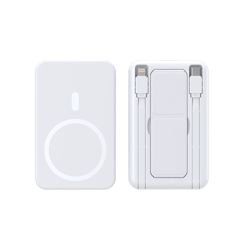 Portable wireless charger with integrated cable system Stornfield