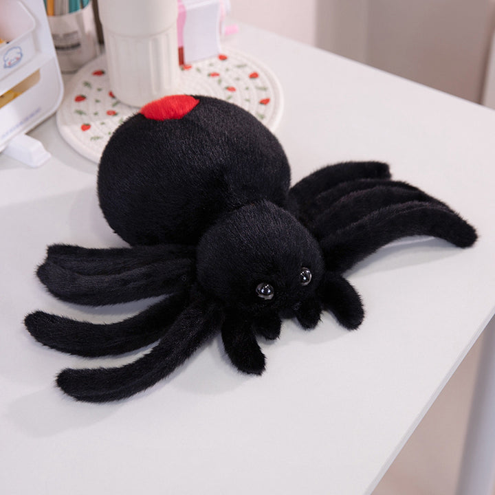Plush Red-Spot Spider Soft Toy with Poseable Legs and Glassy Safety Eyes Stornfield