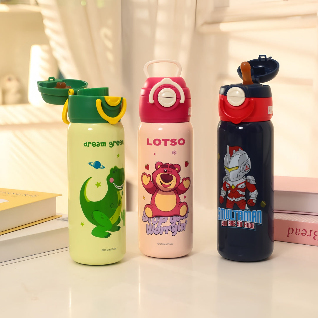 Insulated drinking bottle with cheerful dinosaur design Stornfield