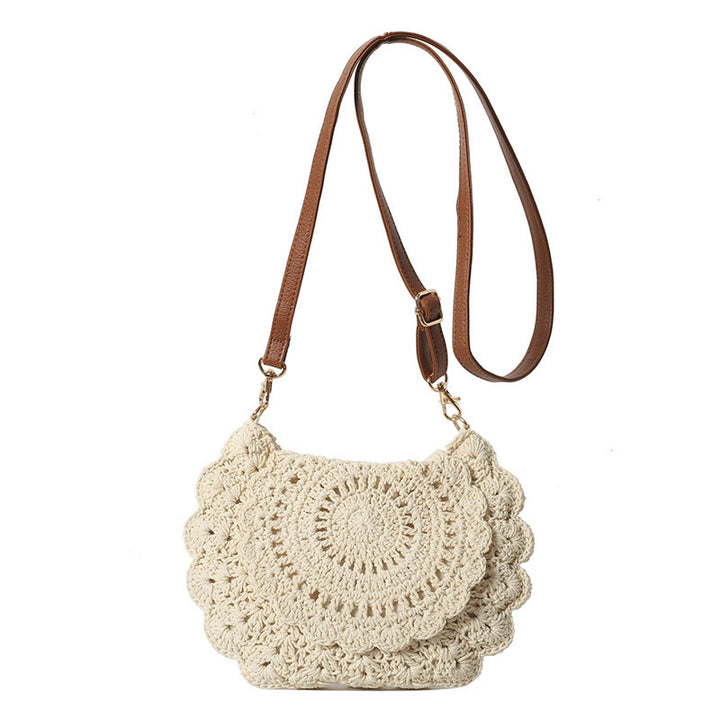 Handmade shoulder bag with floral patterns Stornfield