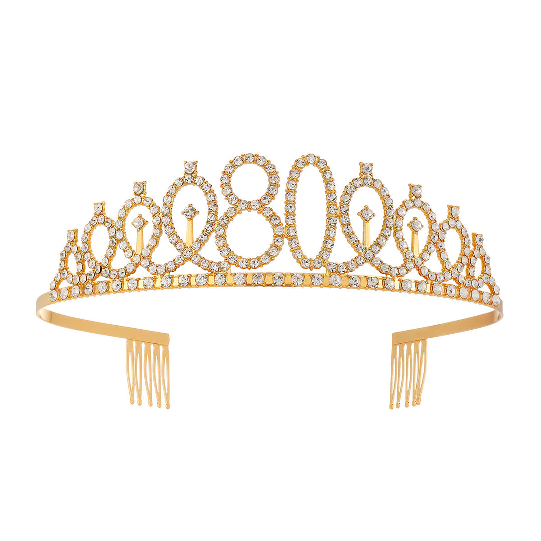 Women's Crystal-Embellished Tiara with Elegant Design Stornfield