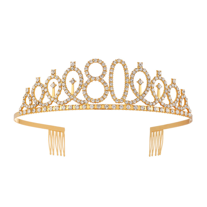 Women's Crystal-Embellished Tiara with Elegant Design Stornfield