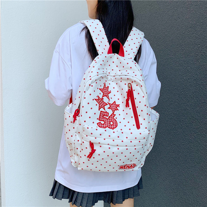 Star-Patterned Casual Backpack Stornfield 1791204448
