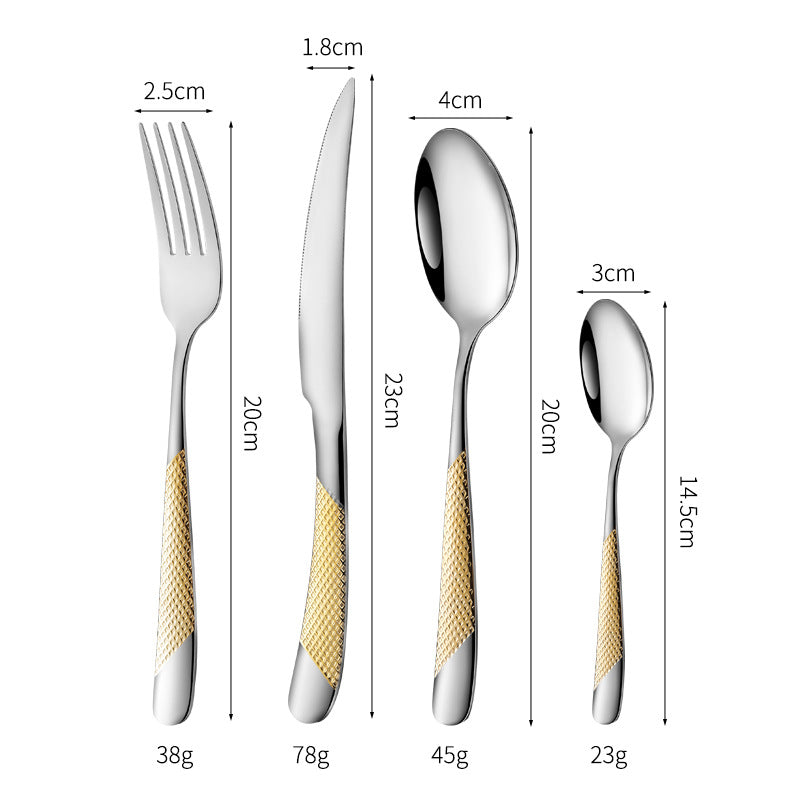 Fine and elegant table knife with non-slip handle Stornfield