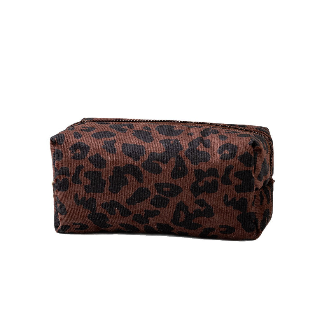 Textured Leopard Print Pencil Case Stornfield