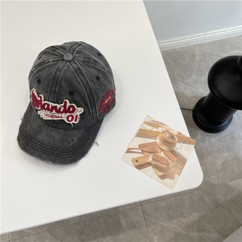 Men's Distressed Vintage-Inspired Baseball Cap Stornfield