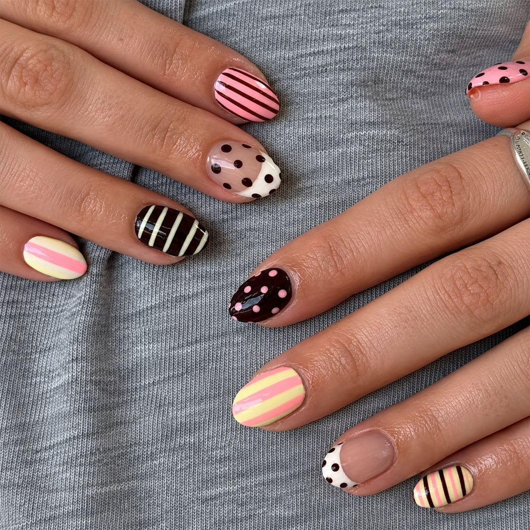 Creative nail art set with different designs Stornfield