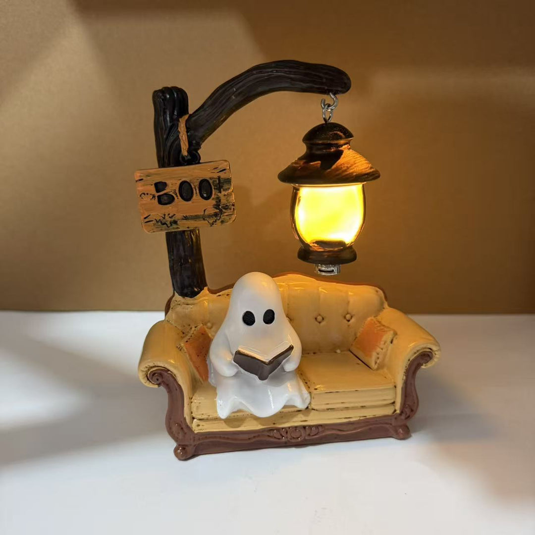 Halloween-Themed Ghost Reading Lamp Stornfield