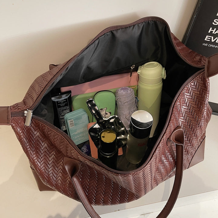 Elegant Tote Bag Made of Woven Synthetic Leather Stornfield