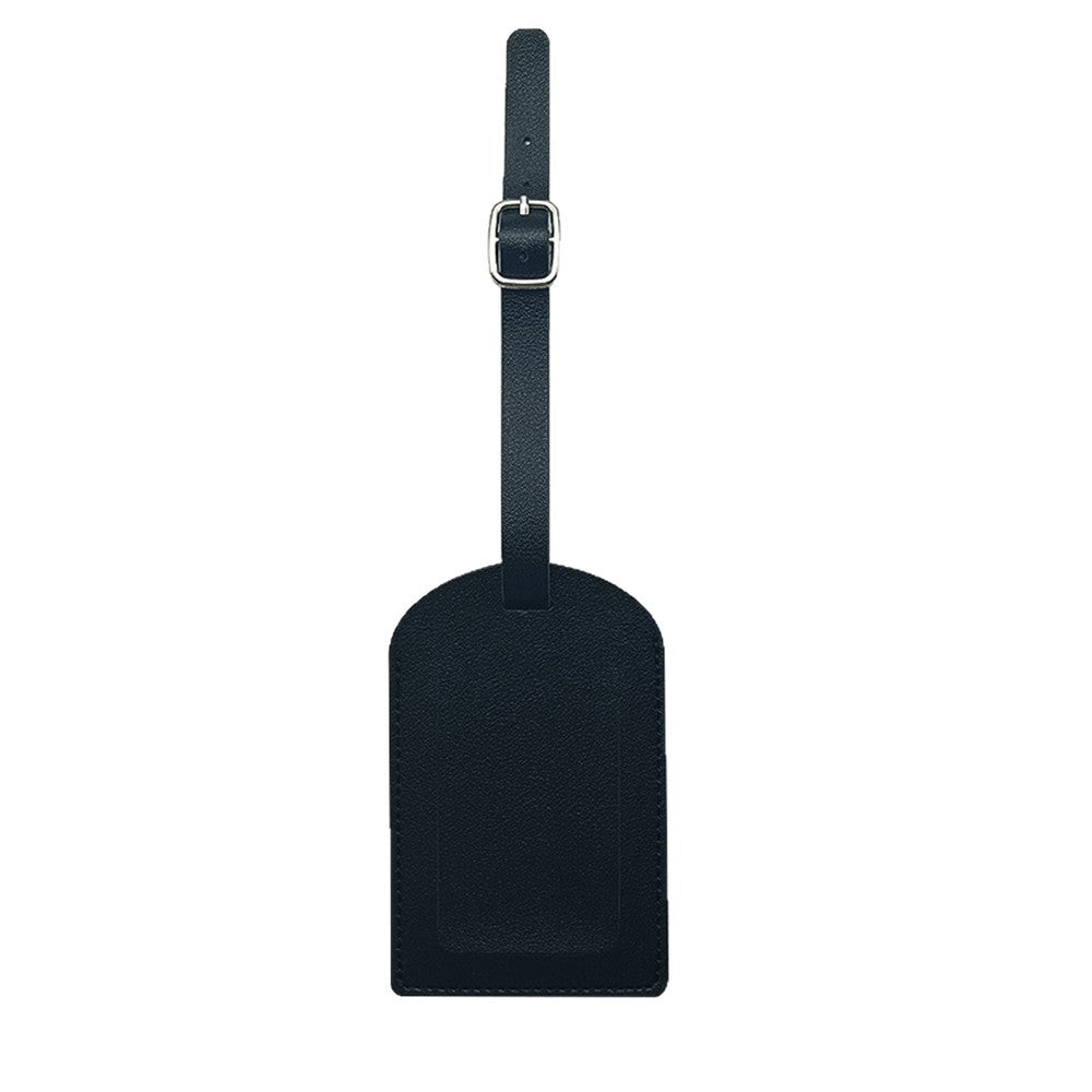 premium PU leather luggage tag with adjustable buckle strap Stornfield