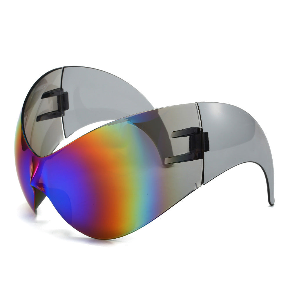Oversized Futuristic Shield Sunglasses Stornfield