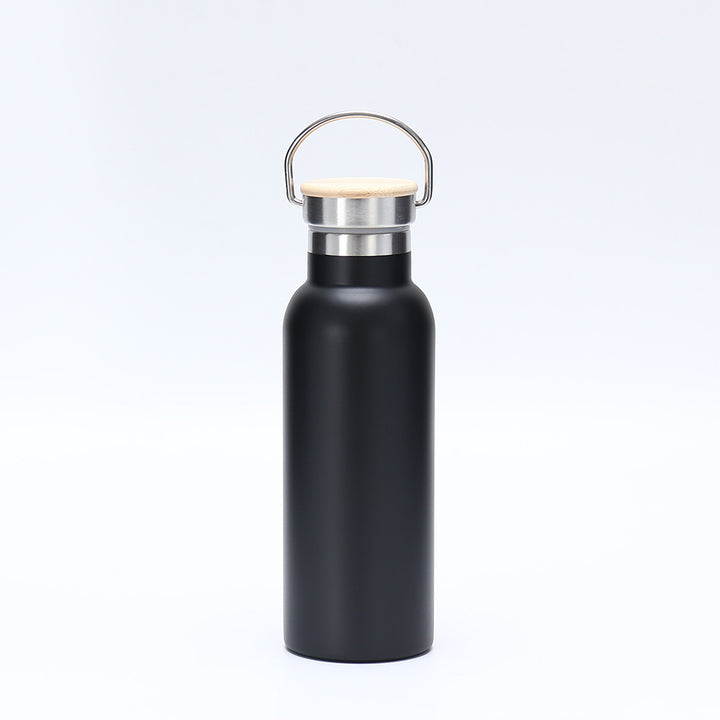 Women's insulated stainless steel drinking bottle with wooden lid Stornfield