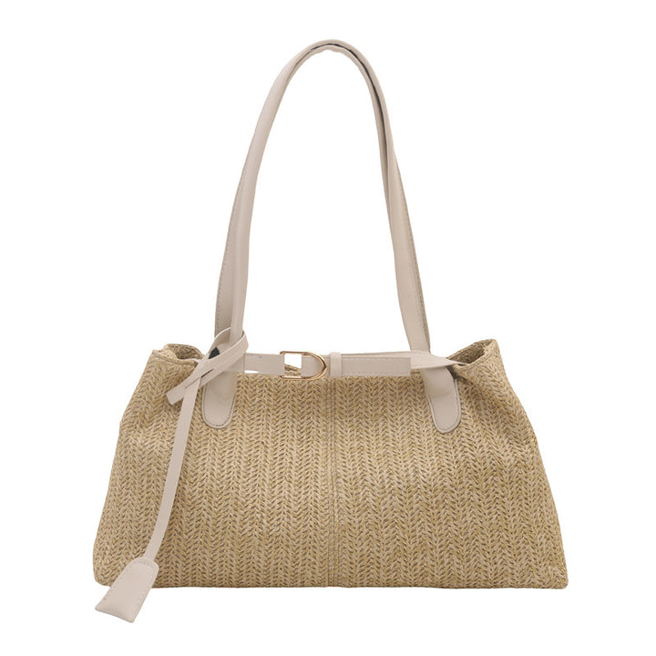 Woven Straw Shoulder Bag
