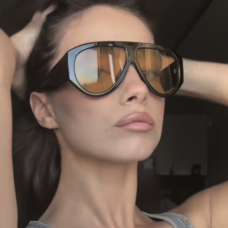 Ladies fashionable sunglasses in modern design with wide frame Stornfield