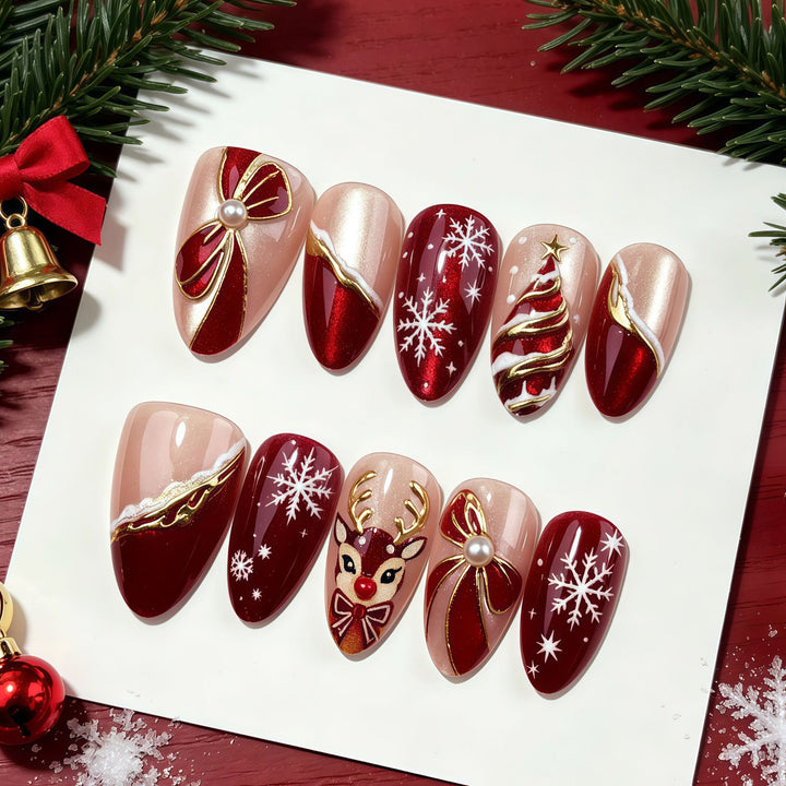 Festive Nail Art Press-On Nails