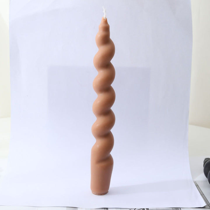 Decorative Twisted Spiral Taper Candle