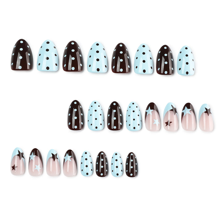 Artful Nail Extensions with Modern Star Design Stornfield
