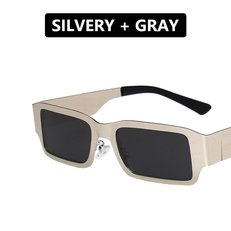 Women's geometric sunglasses with protective UV filter and sturdy metal frame Stornfield