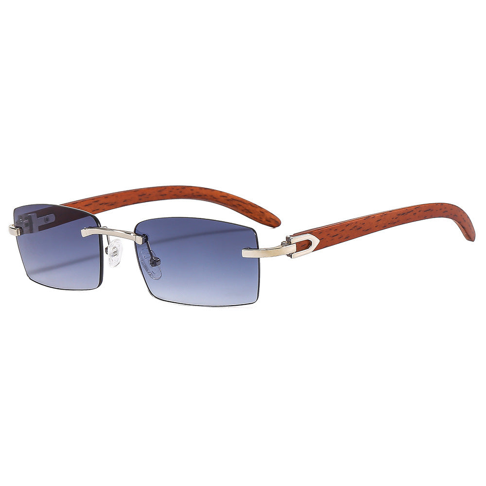 Stylish Wooden-Handled Square Sunglasses Stornfield