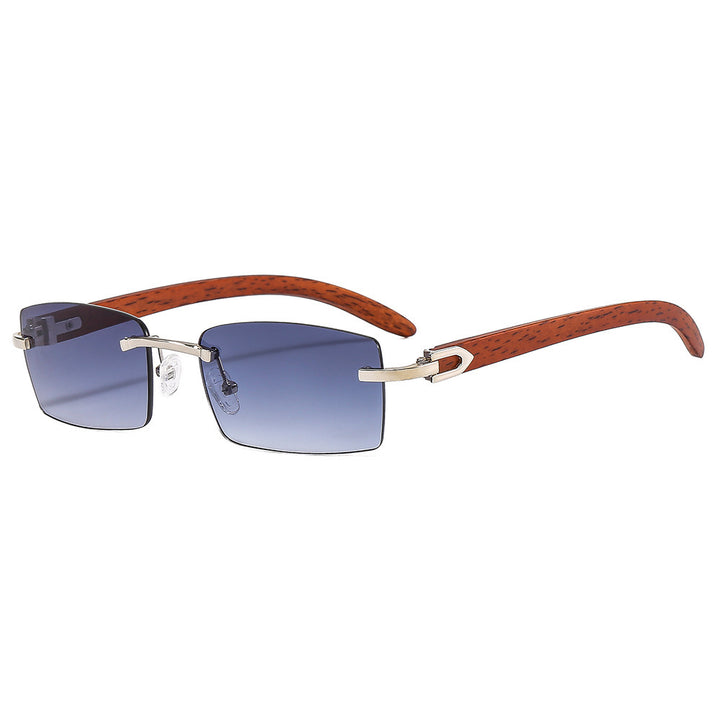 Stylish Wooden-Handled Square Sunglasses Stornfield