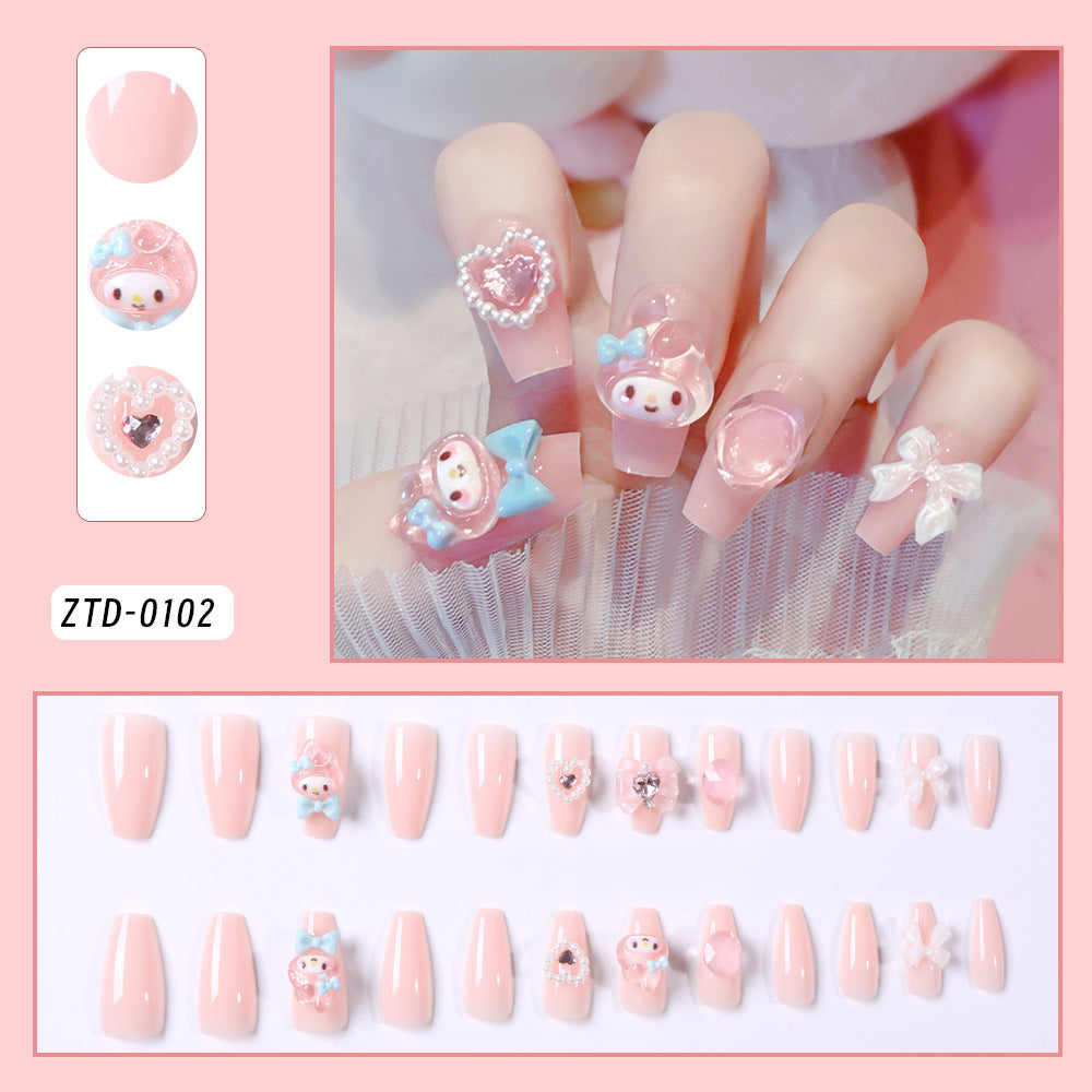 Decorative Nail Art Press-On Set Stornfield