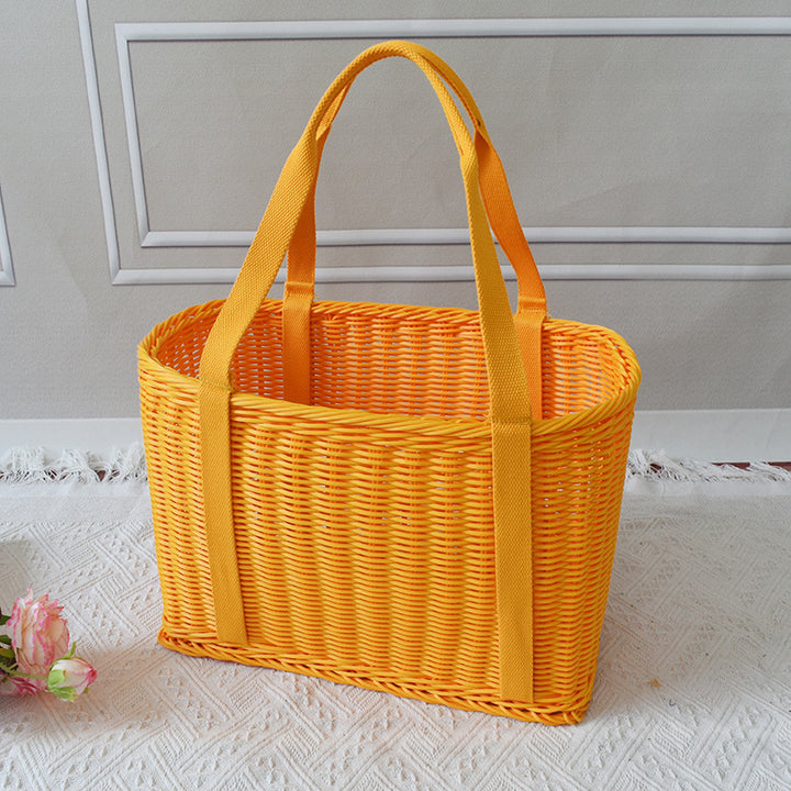 Stylish Woven Market Tote Stornfield