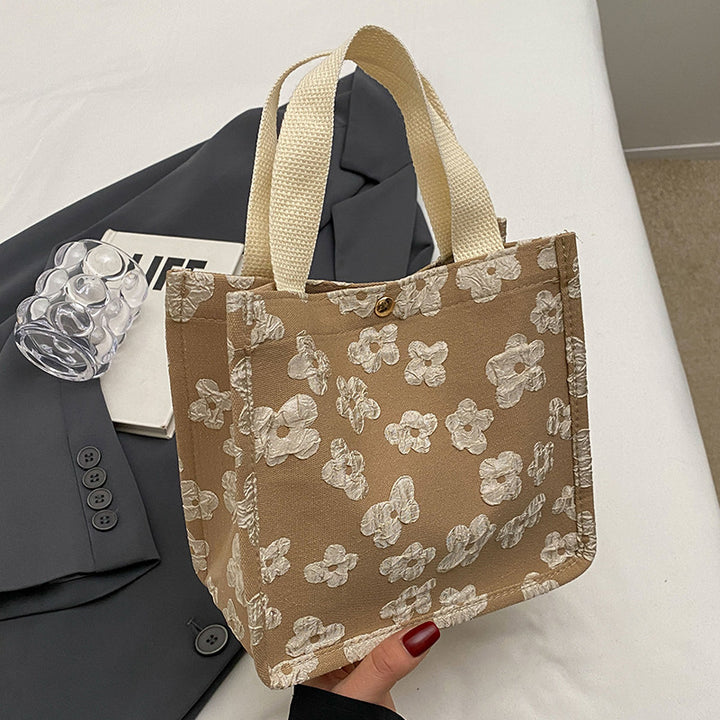 Floral Print Mini Tote Bag