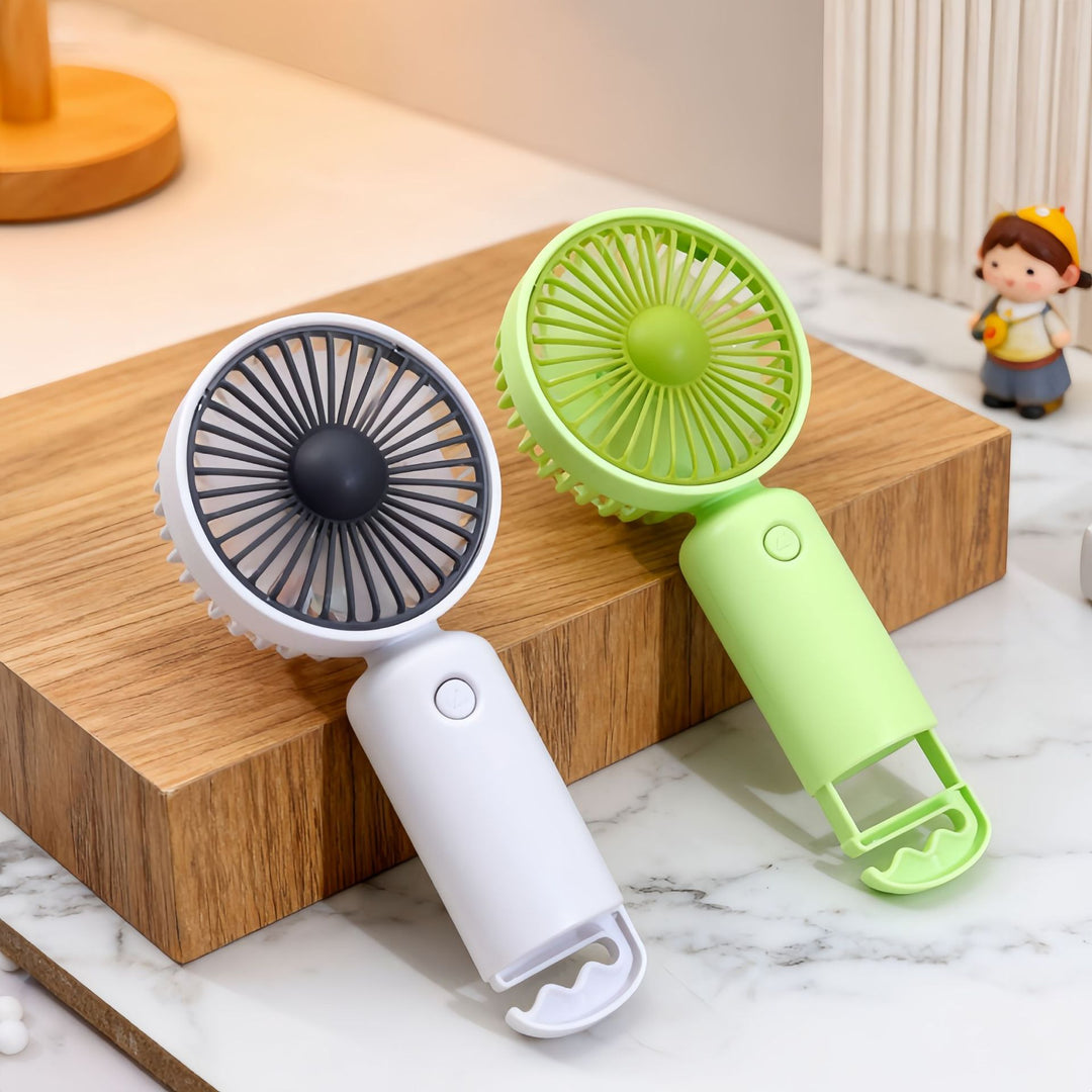 Women's Portable Hand Fan with USB-C Connection and Innovative Design Stornfield