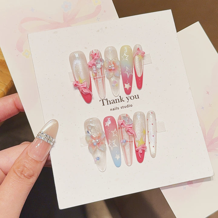 Artificial Nail Tips with Playful Design Stornfield