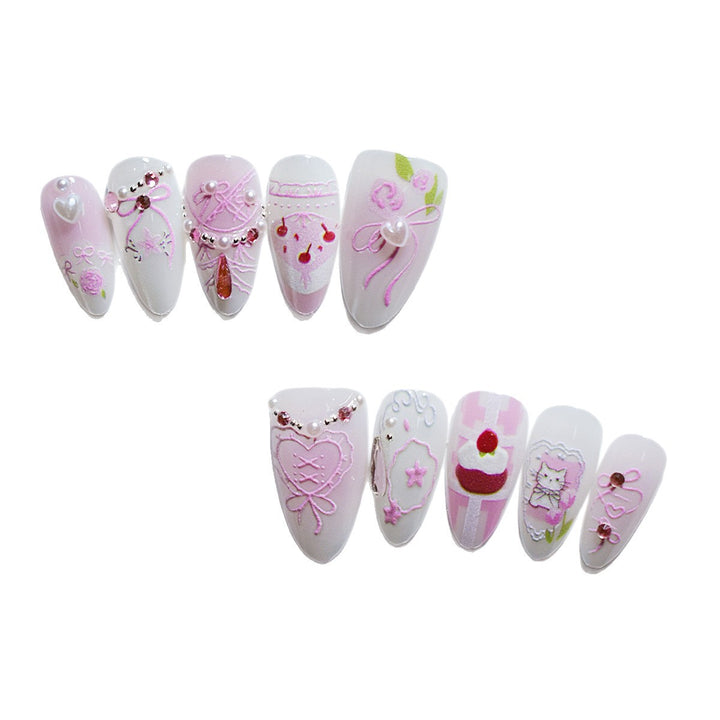 Decorative Press-On Nail Art Set Stornfield