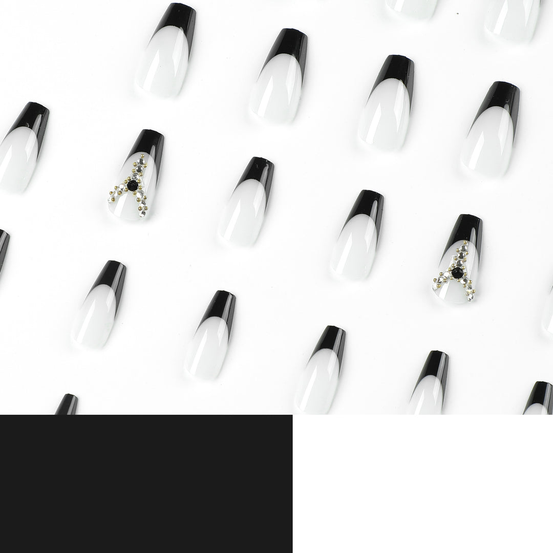 Artful Nail Extensions with Glitter and Ombre Details Stornfield