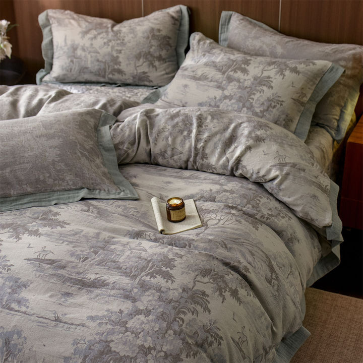 Velvet Jacquard Duvet Cover Set