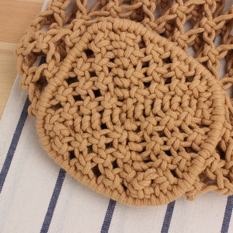 Handbag Made of Hand-Knotted Natural Material with Airy Structure Stornfield