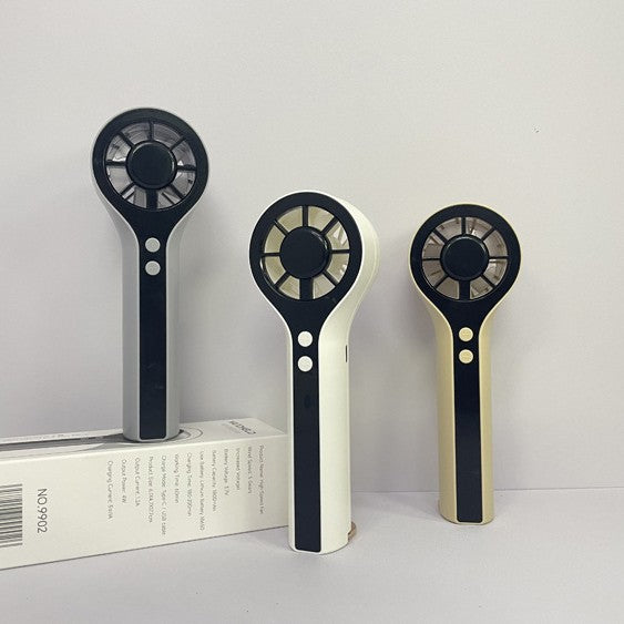 Unisex Portable Hand Fan with LCD Display and Ergonomic Design Stornfield