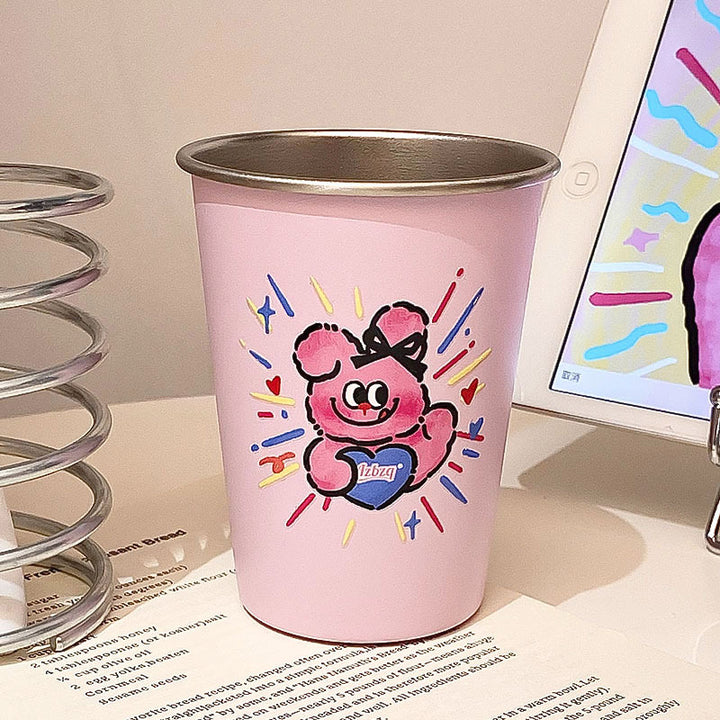 Drink cup with cheerful cat design Stornfield