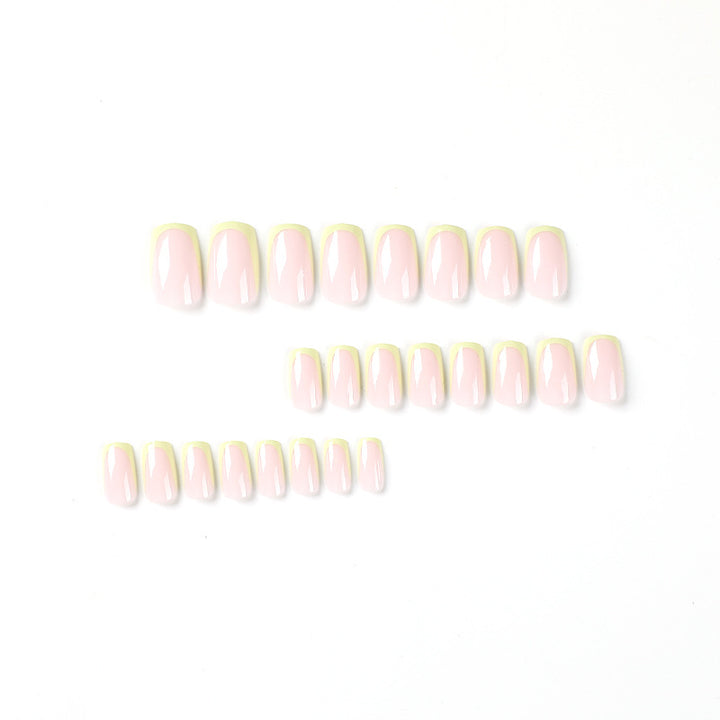 Artistic nail extensions with elegant French tip and modern accents Stornfield