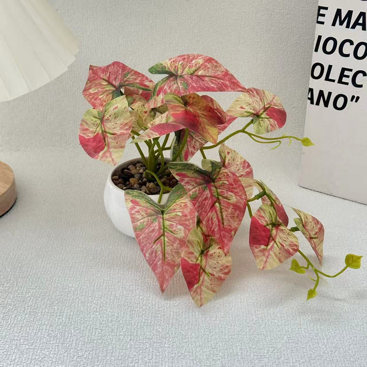Lifelike Potted Green Plant