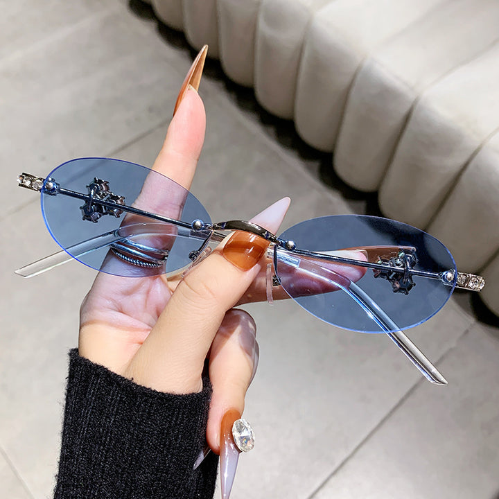 Ladies elegant sunglasses with geometric frame Stornfield