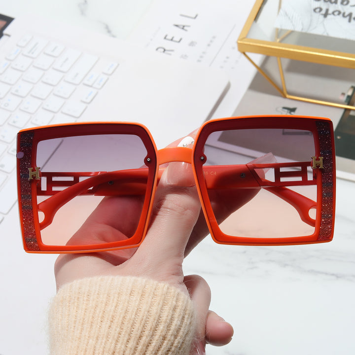 Women’s fashionable sunglasses with extravagant, rectangular frame Stornfield
