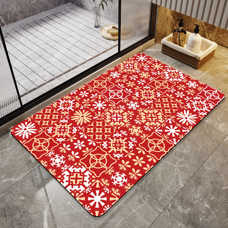 Geometric Patterned Anti-Fatigue Bath Mat Stornfield