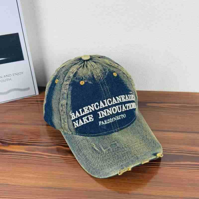 Unisex Vintage-Inspired Distressed Denim Baseball Cap Stornfield