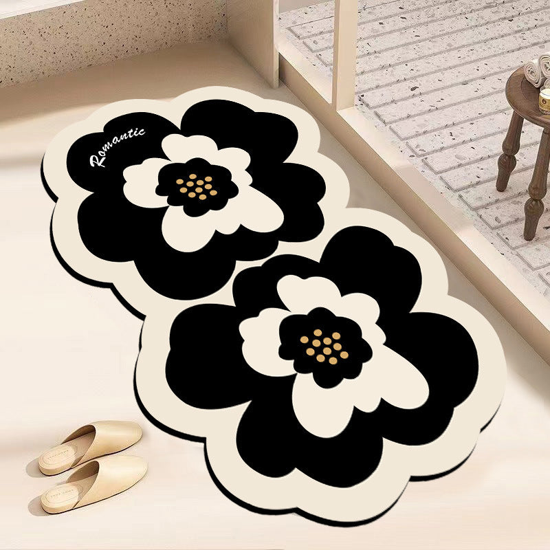 Floral Shaped Bath Mat