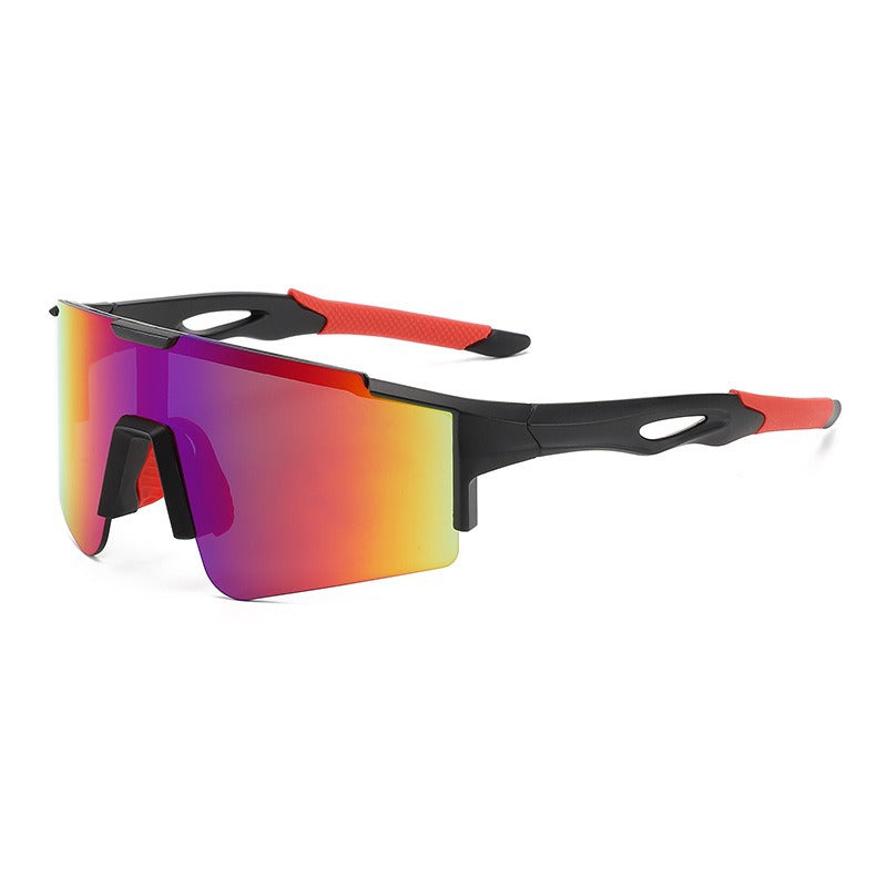 Unisex nan sporty polarizing bike sunglasses with a one-piece visor and non-slip temples Stornfield