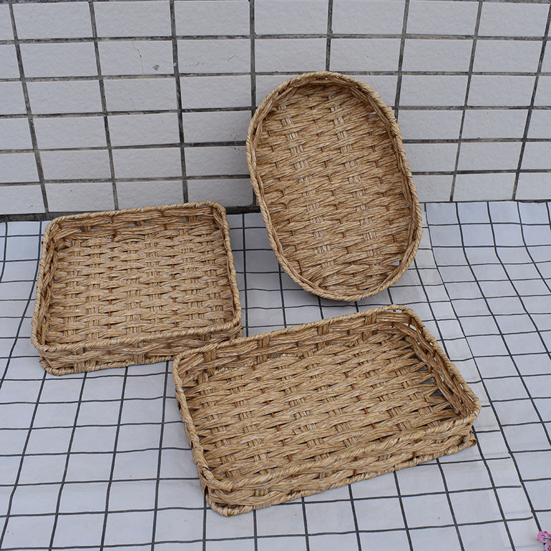 Natural Woven Serving Basket Set Stornfield