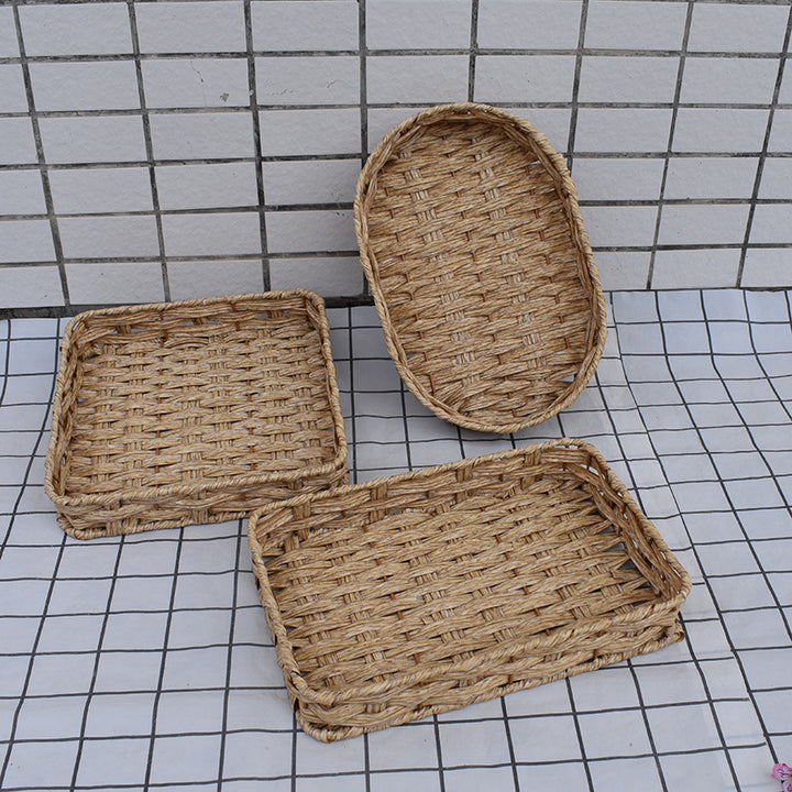 Natural Woven Serving Basket Set Stornfield