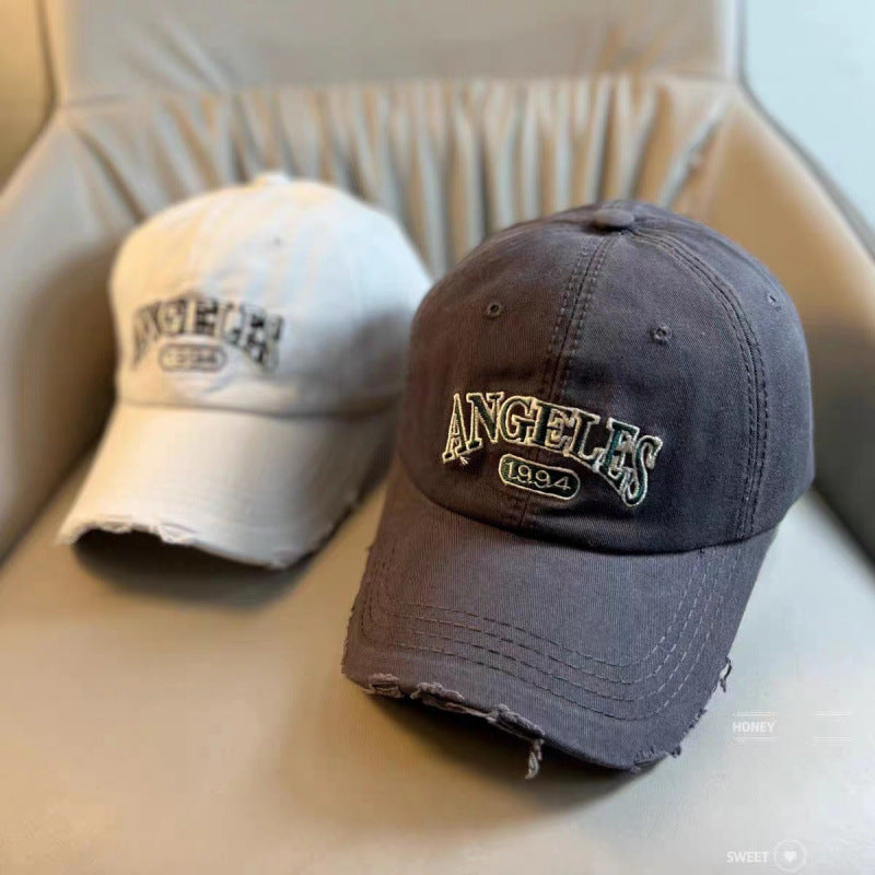 Women's Distressed Vintage-Style Adjustable Baseball Cap Stornfield