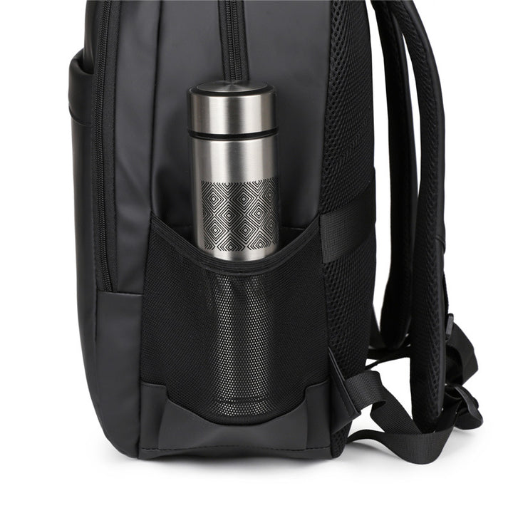 Elegant backpack with padded laptop compartment and numerous storage options Stornfield